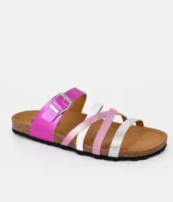 Gorgeous Hot Pink Multi Strap Sandals