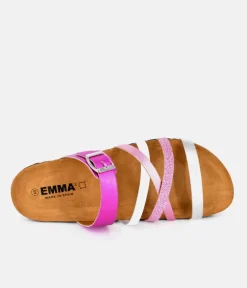 Gorgeous Hot Pink Multi Strap Sandals