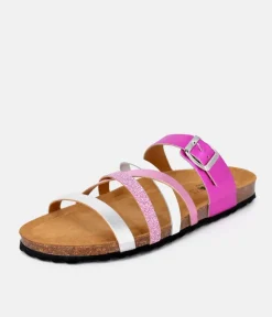 Gorgeous Hot Pink Multi Strap Sandals