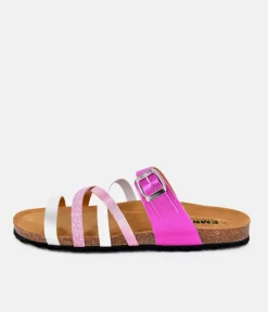 Gorgeous Hot Pink Multi Strap Sandals