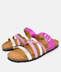 Gorgeous Hot Pink Multi Strap Sandals