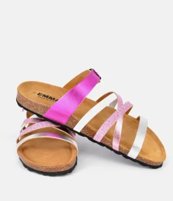 Gorgeous Hot Pink Multi Strap Sandals