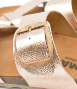 Gorgeous Metallic Rose Gold Sandals