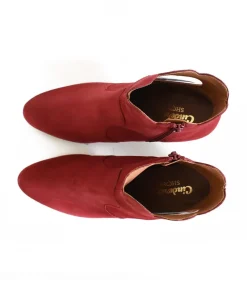 Gorgeous Red Suede Love Heart Ankle Boots