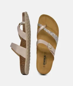 Gorgeous Rose Gold Combi Thong Sandal