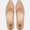 Hogl Beige Patent Leather Flats