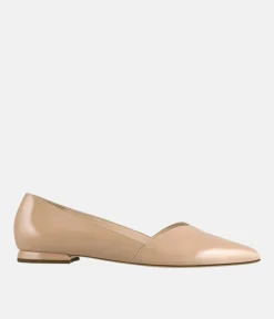 Hogl Beige Patent Leather Flats