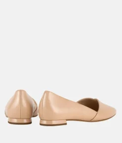 Hogl Beige Patent Leather Flats