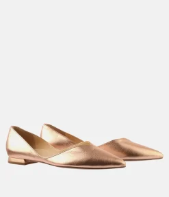 Hogl Chic Metallic Rose Gold Flats