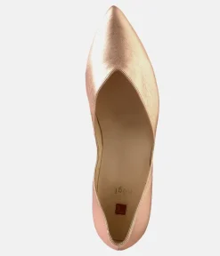Hogl Chic Metallic Rose Gold Flats