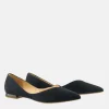 Hogl Chic Navy Blue Suede Flats