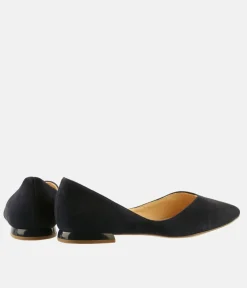 Hogl Chic Navy Blue Suede Flats