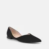 Hogl Chic Plush Black Suede Flats