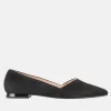 Hogl Chic Plush Black Suede Flats