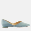 Hogl Chic Sky Blue Suede Flats