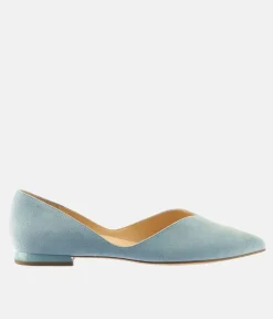 Hogl Chic Sky Blue Suede Flats