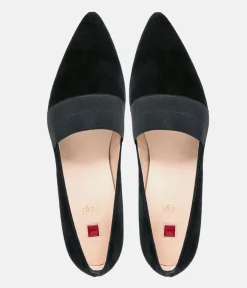 Hogl Classy Black Pointy Toe Flats