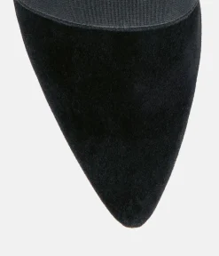 Hogl Classy Black Pointy Toe Flats