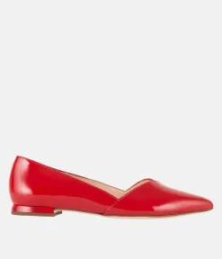 Hogl Gorgeous Red Patent Leather Flats