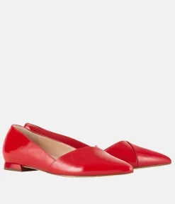 Hogl Gorgeous Red Patent Leather Flats