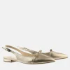 Hogl Luxurious Metallic Gold Slingbacks