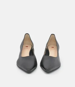 Hogl Premium Black Leather Block Heels