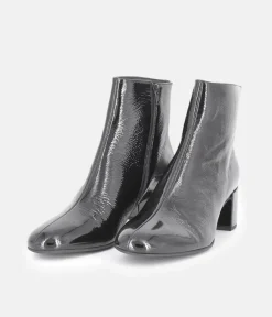 Hogl Premium Black Patent Leather Ankle Boots