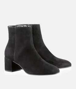 Hogl Premium Black Suede Ankle Boots