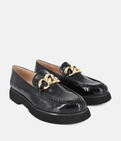 Hogl Premium Patent Black Leather Loafers