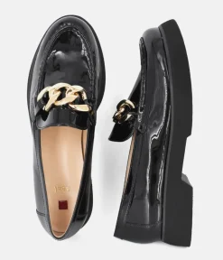 Hogl Premium Patent Black Leather Loafers