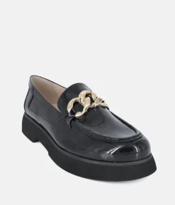 Hogl Premium Patent Black Leather Loafers