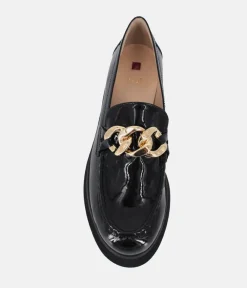 Hogl Premium Patent Black Leather Loafers