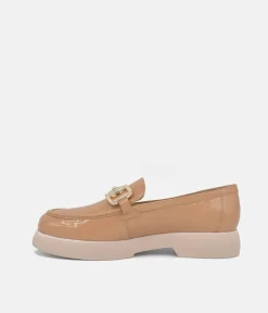 Hogl Premium Patent Leather Coffee Loafers