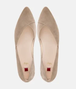 Hogl Premium Taupe Suede Slip on Shoes