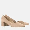 Hogl Premium Taupe Sweetheart Block Heels