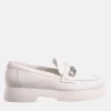 Hogl Premium White Leather Loafers