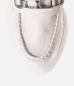 Hogl Premium White Leather Loafers