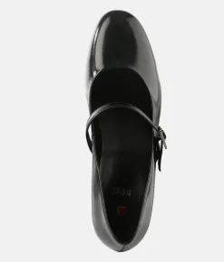 Hogl Stunning Black Mary Jane Block Heels