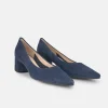Hogl Stylish Marine Blue Block Heels