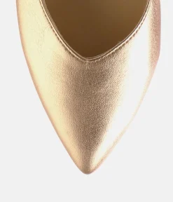 Hogl Stylish Metallic Rose Gold Slingbacks