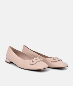Hogl Stylish Neutral Ballerina Flats