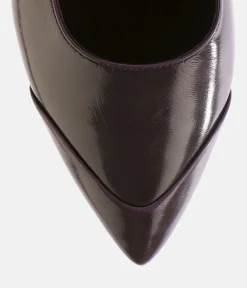 Hogl Super Stylish Aubergine Mary Jane Flats