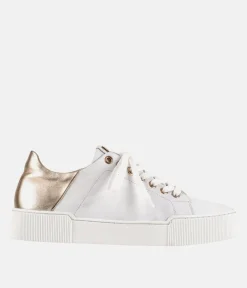 Hogl Super Stylish White/Gold Trainers
