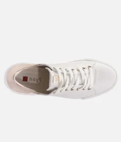 Hogl Super Stylish White/Gold Trainers
