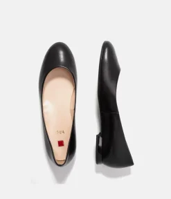 Hogl Timeless Black Leather Ballerina