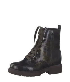 Jana Gorgeous Metallic Ankle Boots