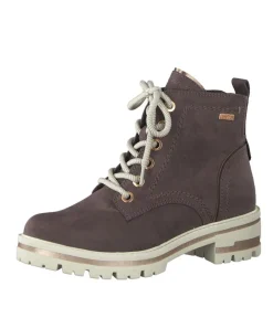 Jana Stylish Chunky Wide Fit Taupe Ankle Boots