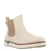 Jana Stylish Vegan Beige/Taupe Chelsea Ankle Boots