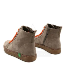 Jana Stylish Vegan Stone/Orange Ankle Boots