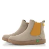 Jana Stylish Vegan Stone/Saffron Chelsea Ankle Boots
